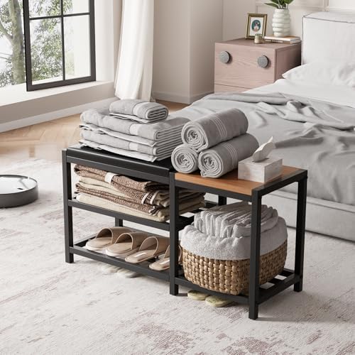 Shoe Bench with Shoe Rack, Shoe Rack - Image 4