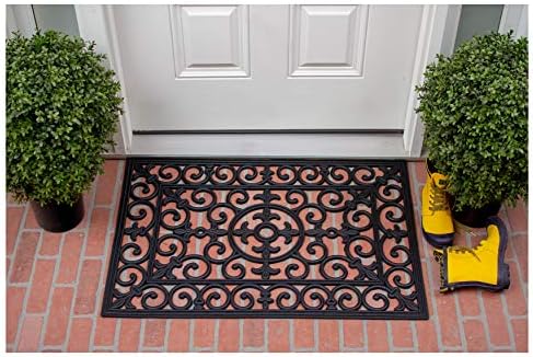 Calloway Mills 900091830 Fleur De Lis Rubber Doormat - Image 4