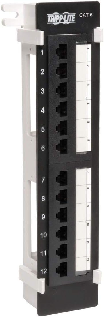 Tripp Lite 12-Port Cat6/Cat5 Wall-Mount Patch Panel, UL Approved, 110 Punch by TrippLite