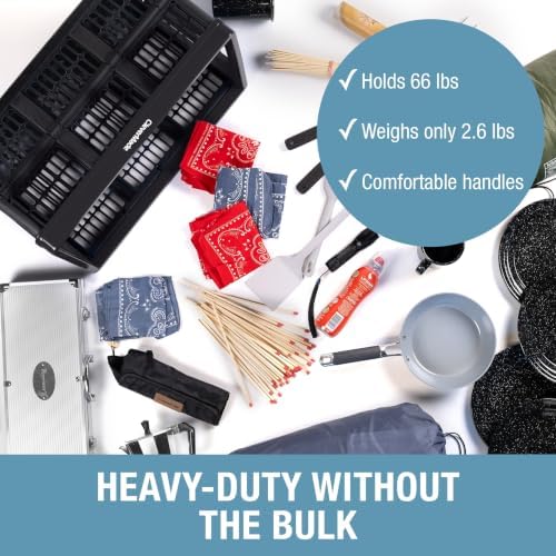 CleverMade Collapsible Utility Crate - 45L - Obsidian - Image 4