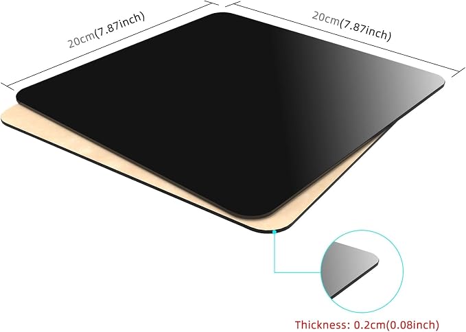 PULUZ 8"x8"/ 20x20cm Acrylic Reflective Display Background Board - Image 2