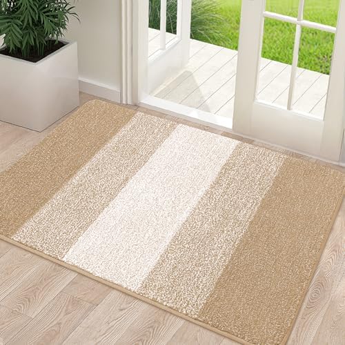 Kitinjoy Indoor Outdoor Door Mat, 34x21 Non-Slip Dirt Trapper Doormats by Kitinjoy