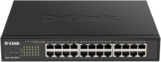 D-Link 24-Port Gigabit Smart Managed PoE+ Switch | 12 PoE+ Ports by D-Link