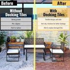 Acacia Wood Interlocking Deck Tiles - Image 7