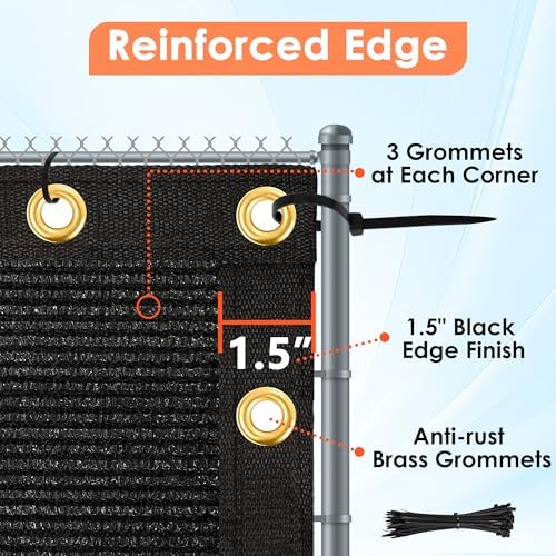 iCover 4x50ft Privacy Screen Fence, Outdoor Fencing Panels, Garden Windscreen - Image 4