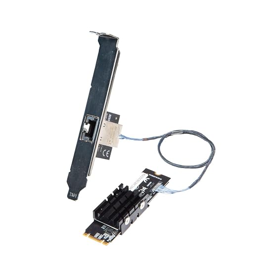 IO Crest 10 Gigabit M.2 M Key Ethernet Network Expansion Card by IOCrest