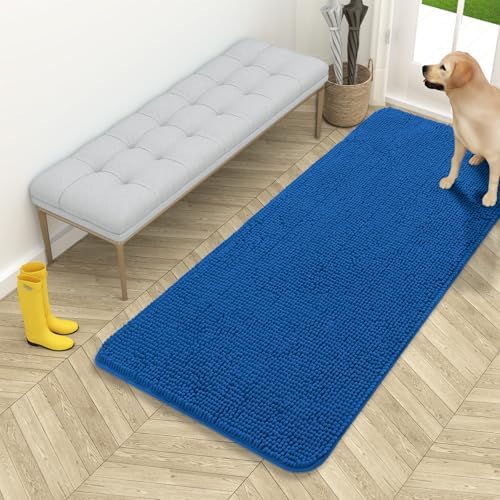 OLANLY Dog Door Mat for Muddy Paws 54x24, Super Absorbent Chenille Mud Mat by OLANLY