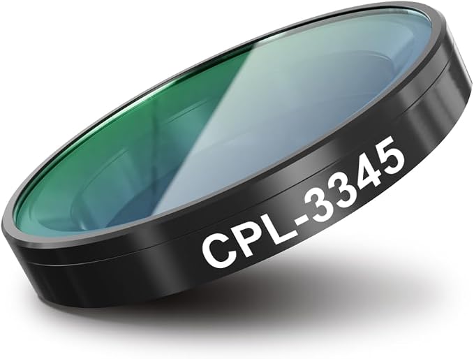 CPL-3345, Circular Polarizing Lens, Anti-Glare Filter, Only by FITCAMX