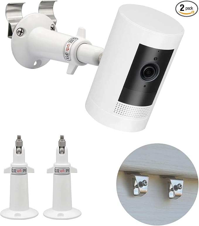 Haoyou Camera Vinyl Siding Wall Mounts No Drill 360 Degree Adjustable, by Haoyou