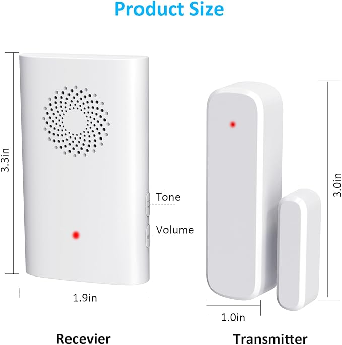 Wireless Door Chime for Business Entering, Door Open Alarm for Kid/Toddler Home - Image 7