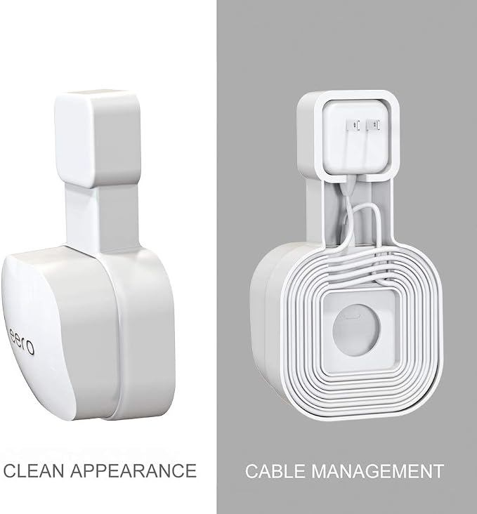 Tizomi Outlet Wall Mount for eero 6 & eero 6+ Mesh Wi-Fi System, No Messy Wires - Image 5