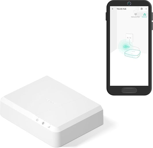 YoLink Hub 3 Smart Home Gateway: 4G LTE Cellular, Battery Backup Seamless Plug by YoLink