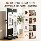 Wet Umbrella Stand with Bag Holder, Entryway Organizer with Drip Tray - Image 2