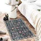 Lahome Moroccan Washable Rug, 2x3 Black Entryway Rugs - Image 5