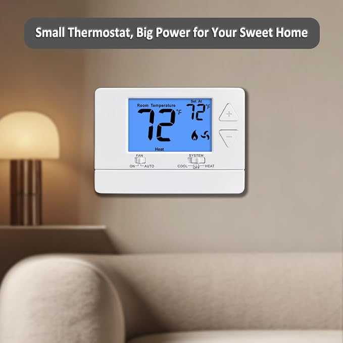 NonProgrammable Thermostat for House, Digital Energy-Saving Thermostat - Image 7