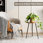 Side Table Small Round End Table Indoor Accent Table - Image 6