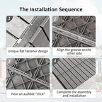Interlocking Deck Tiles Outdoor Waterproof, Composite Patio Flooring - Image 4