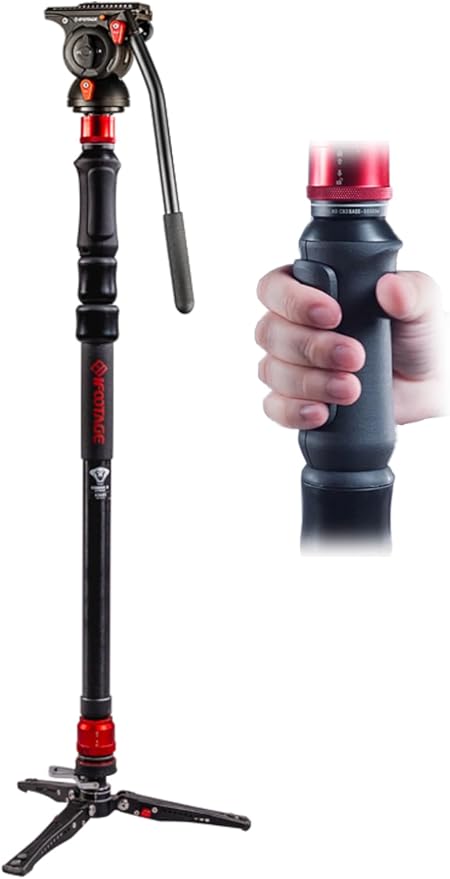 IFOOTAGE Monopod Cobra 3 Strike A150S+K5S, 1/4'' & 3/8'' Quick Release by IFOOTAGE