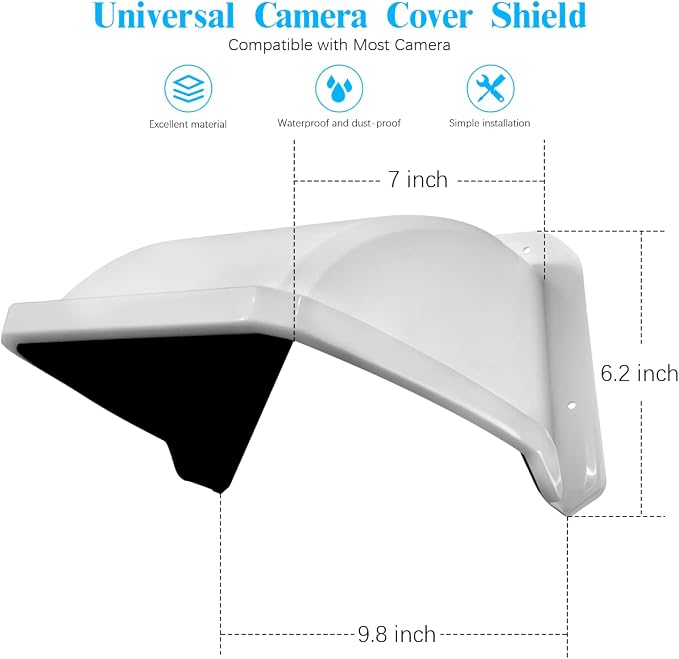 Sun Rain Cover Shield for Universal Security Camera, Surveillance Camera Cover - Image 8