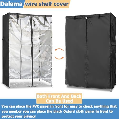 Wire Rack Covers, Heavy Duty 600D Dustproof Waterproof Storage Rack Covers - Image 4