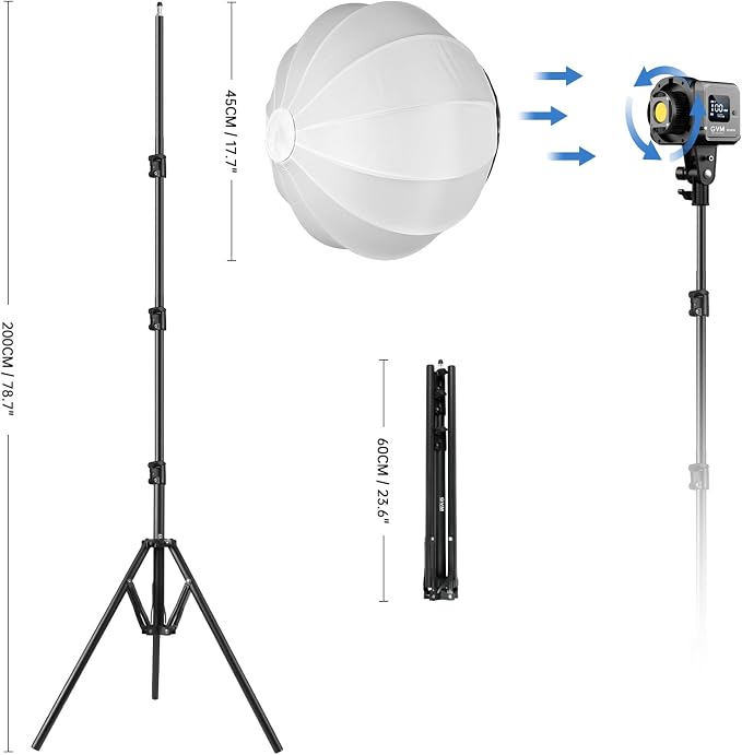 GVM 80W SD80S LED Video Light - Image 7