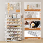 OYREL Shoe Rack 8 Tier Large Shoe Organizer Storage 32-40 Pairs - Image 5