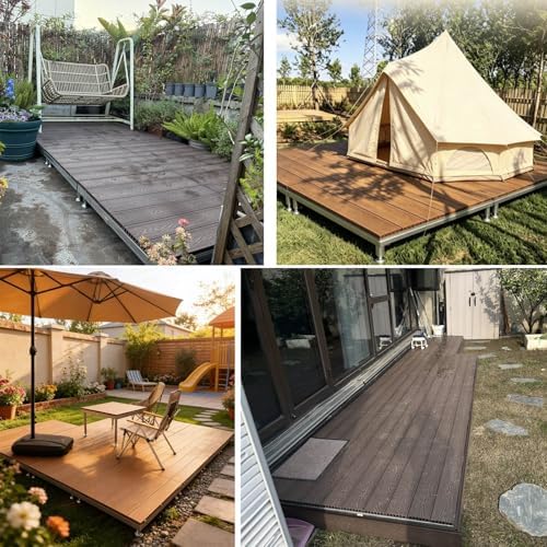 Patio Raised Deck Platform 84x84cm, Modular Floating Deck Kit - Image 7