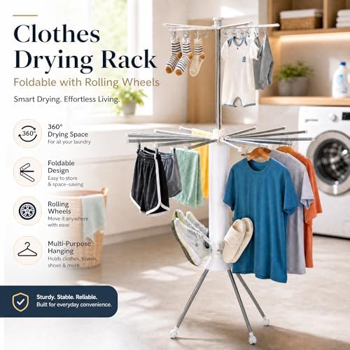 Clothes Drying Rack Foldable - Image 4
