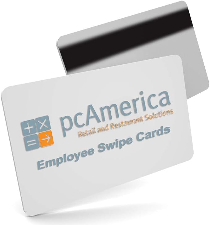 50 pcAmerica POS Server Swipe Cards + 3 Credit Card Reader Cleaning Cards by POSDepot