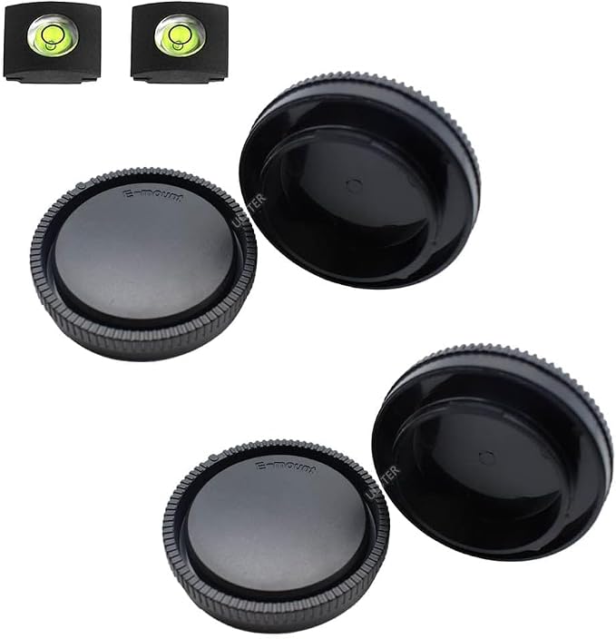 Body Cap + Rear Lens Cap Cover for Sony Alpha E Mount A7R V A7R IV A7R III A7R by ULBTER