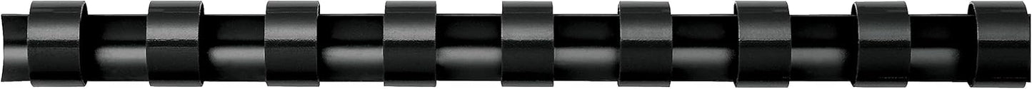 Fellowes "Fellowes 52327, Plastic Combs - Round Back, 100 pack, Black, "5/8"",120 sheet capacity"