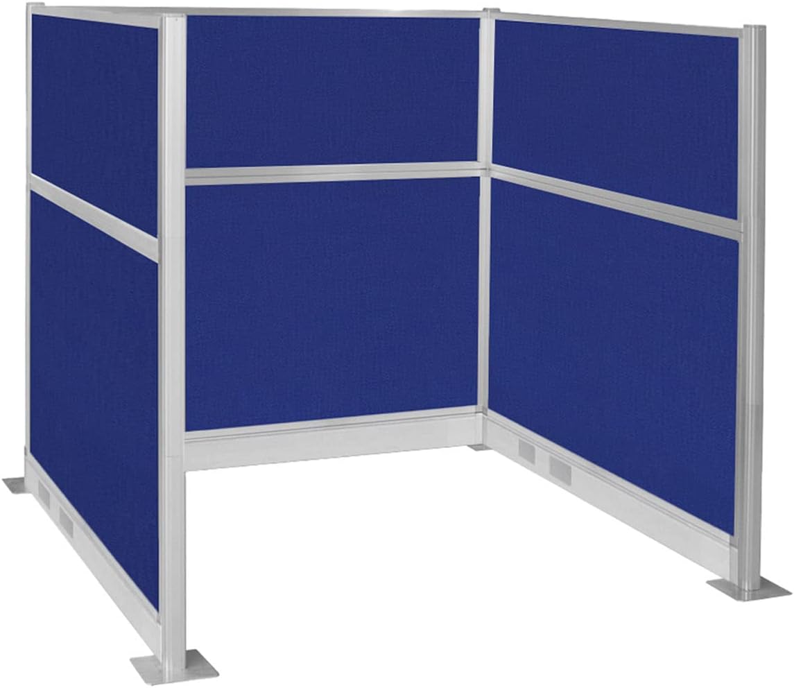 Versare Pre-Configured Hush Panel Electric Cubicle | Workstation Divider Walls | Cubicle Privacy Panels | Office Partition Walls