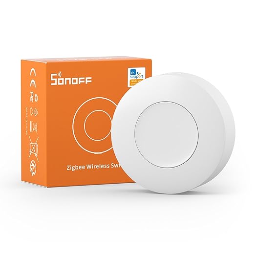 SONOFF Zigbee Switch, SNZB-01P Wireless Push Button, Supports to Create Smart by SONOFF