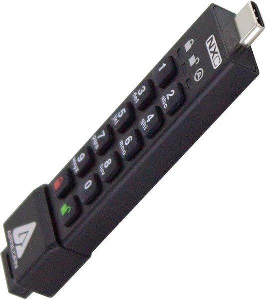 Apricorn 512GB Aegis Secure Key 3 NXC 256-Bit Hardware-Encrypted USB 3.2 Type C by Apricorn