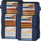 Fab totes 90L Clothes Storage, Foldable Thick Fabric Blanket Storage Bags by Fabtotes