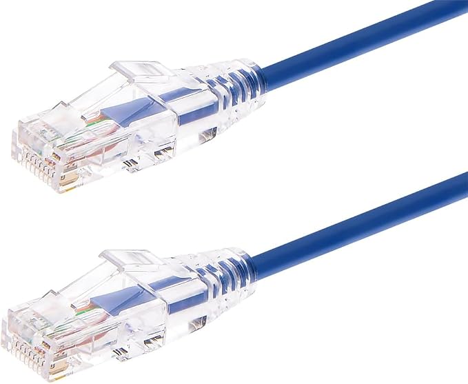 Monoprice Cat6 5ft Blue Component Level Patch Cable UTP 28AWG 550MHz Pure Bare by Monoprice