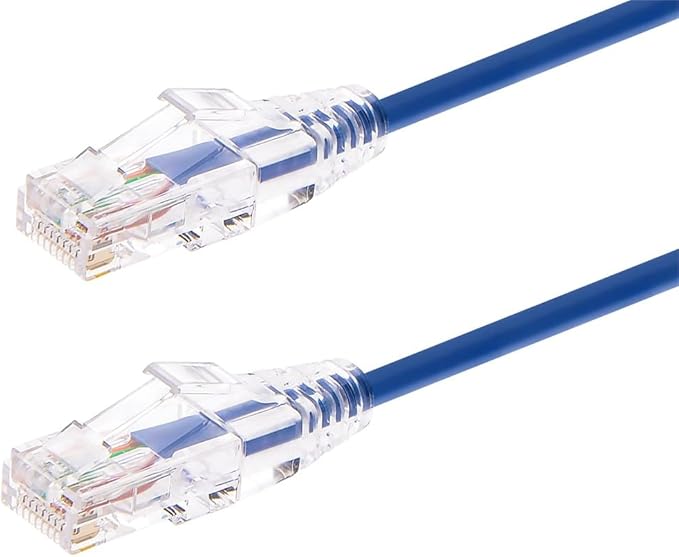Monoprice Cat6 3ft Blue Component Level Patch Cable UTP 28AWG 550MHz Pure Bare by Monoprice