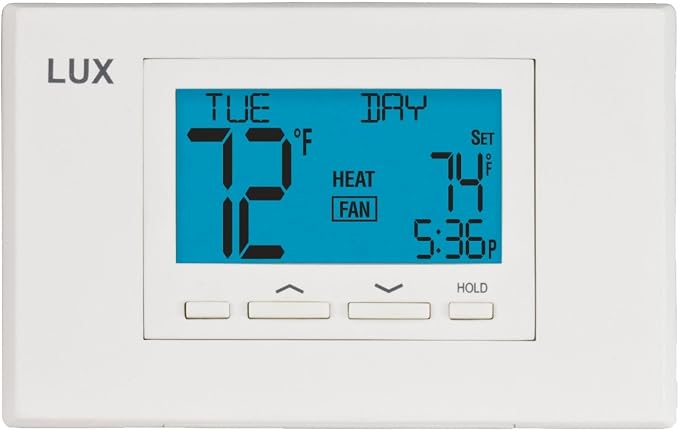 LTX9100U Programmable 7 Day Thermostat; 2 Heat, 2 Cool by Lux