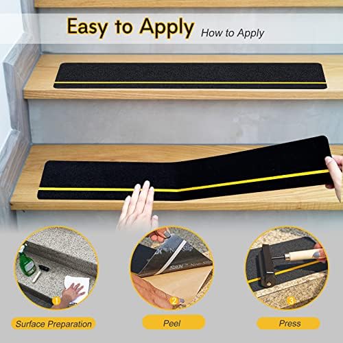 S&X Outdoor Stair Treads Non-Slip 6x24in, Reflective - Image 7