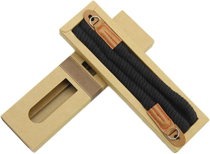 Vintage Handmade Cotton Leather Rope Camera Neck Strap - Image 6