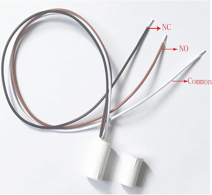 RC-33 NC/NO Magnetic Reed Switch Recessed Wired Door Window Alarm, Magneti Door - Image 2