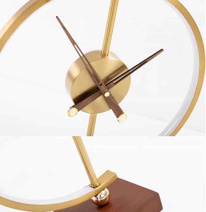 'Golden Time' Clock | Table Lamp | Qi Wireless and USB Charger - Image 5