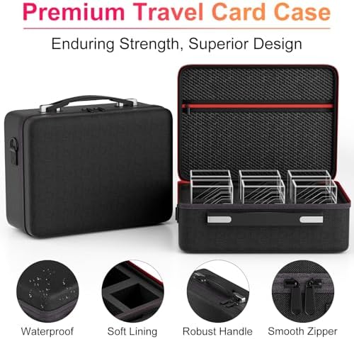 Proijeut Card Deck Box with Portable Case, 6 Pack Clear Commander Deck Box with - Image 4