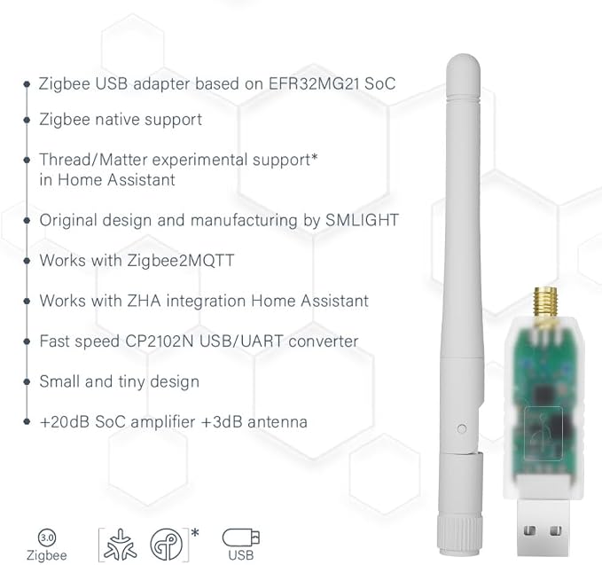 SMLIGHT SLZB-07 Zigbee 3.0 Coordinator Thread/Matter Mini USB Adapter Works - Image 6