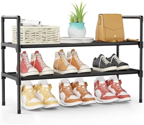 Kitsure Shoe Rack for Closet, Shoe Organizer, 27.6" Wide by Kitsure