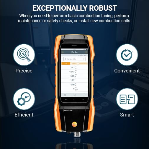 testo 300 Combustion Analyzer HVAC Kit - Image 6