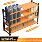 48” Wide Heavy Duty Metal Garage Shelving, Adjustable Storage Shelf - Image 6