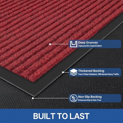 Front Door Mat, Commercial Welcome Mats, Stain and Fade Resistant, Durable - Image 4