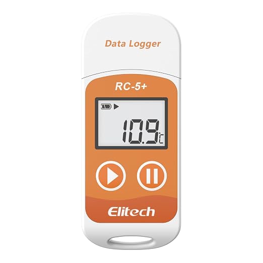 Elitech RC-5+ Digital PDF USB Temperature Data Logger Reusable Recorder by Elitech