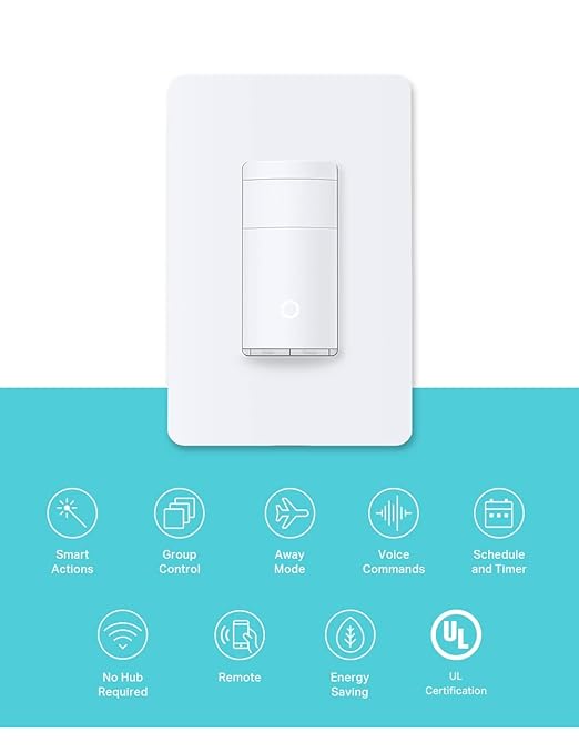 Kasa Smart Motion Sensor Switch, Single Pole, Needs Neutral Wire, 2.4GHz Wi-Fi - Image 2